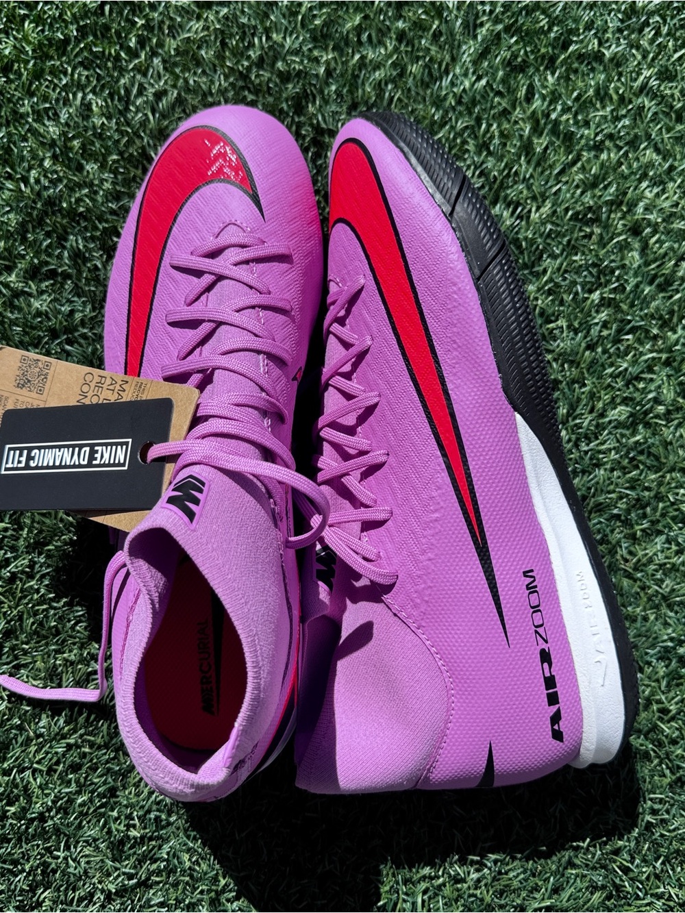Nike Zoom Superfly Academy TF Mens 9 Women’s 10 turf shoes 'magic flamingo’